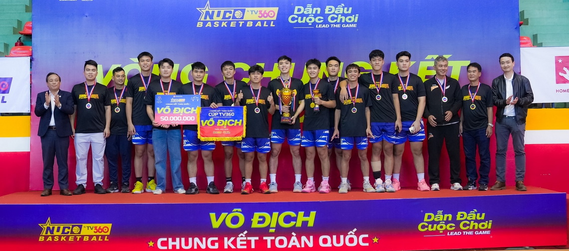 Đội tuyển nam Đại học Đà Nẵng xuất sắc vô địch Giải Bóng rổ Sinh viên toàn quốc-2025