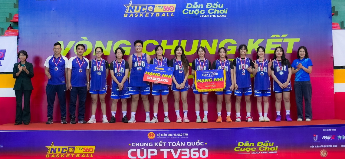 Đội tuyển nữ Đại học Đà Nẵng xuất sắc đạt hạng Nhì Giải Bóng rổ Sinh viên toàn quốc-2025